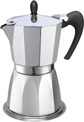 GAT Stovetop Espresso Pot for 6Cups Silver