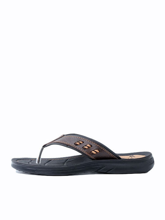 Bella Men's Flip Flops Brown