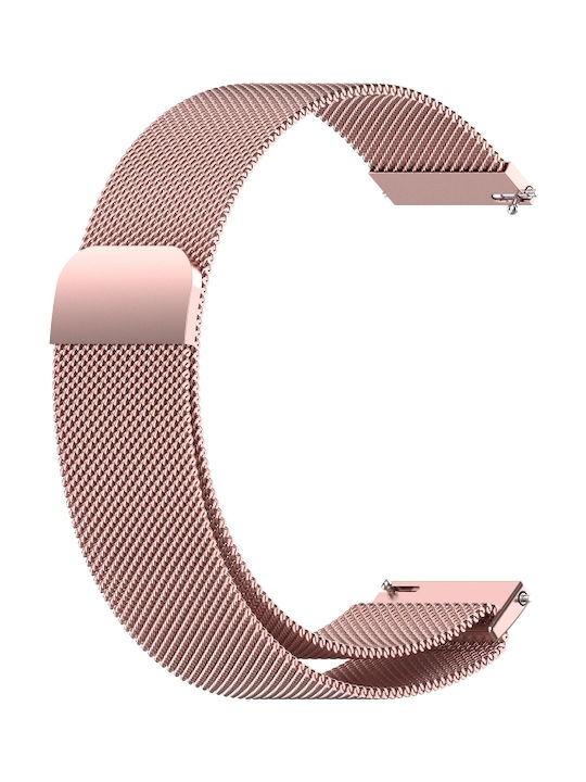 Metallic strap with magnetic closure for Amazfit Pace - (Rose Pink)