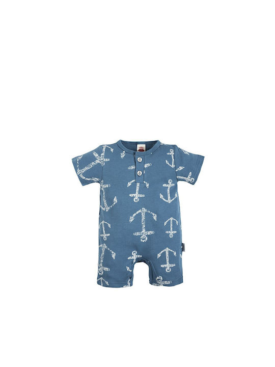 Makoma Baby Bodysuit Set Short-Sleeved Blue