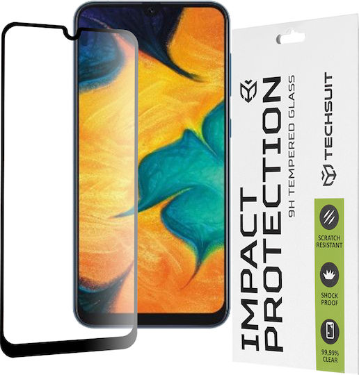 Techsuit 111D Full Glue Full Face Tempered Glass Μαύρο (Galaxy A30s)