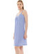 Pink Label Sommer Damen Nachthemd Pink