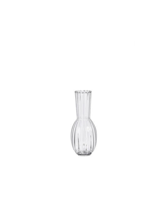 Atmosphera Vază Decorativă Sticlă Sissy Transparent 14x35cm 1buc