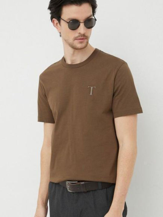 Trussardi Men's Short Sleeve T-shirt Brown