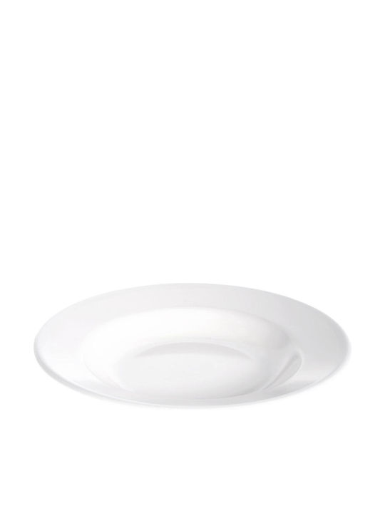 Evivak Plate Soup made of Porcelain White with Diameter 22cm