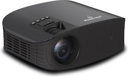 Powertech X-Vision Projector Full HD LED Lamp Wi-Fi Connected with Built-in Speakers Black