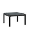 Metallischer Gartenhocker Würfel Außeneinsatz mit Kissen Schwarz 55x55x30cm