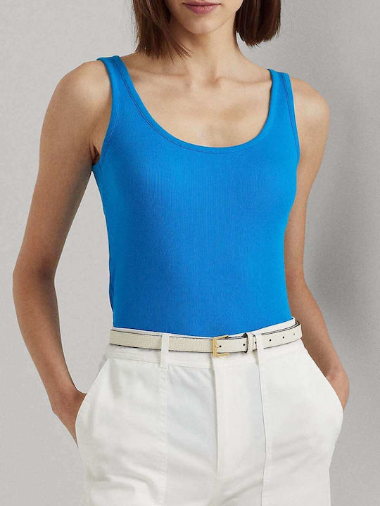 Ralph Lauren Women's Summer Blouse Sleeveless Blue