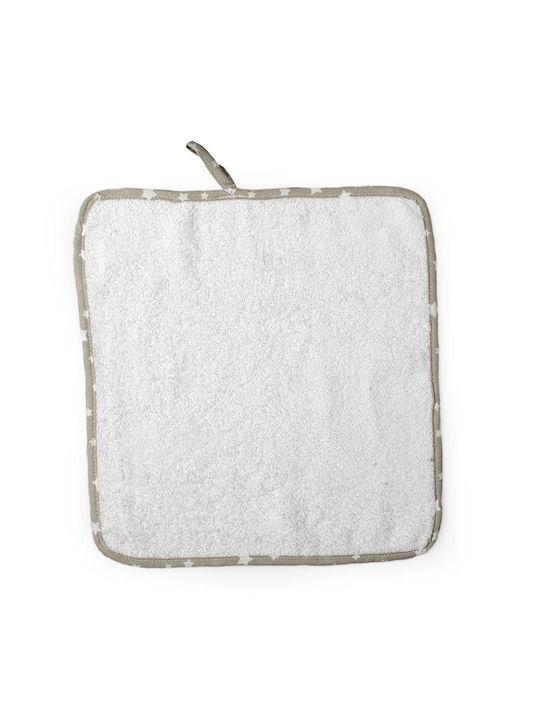 Dimcol Shoulder Burp Cloth White 30x30cm