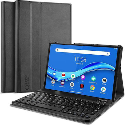 Tech-Protect Smartcase Flip Cover Piele artificială cu Tastatură Engleză SUA Negru Lenovo Tab M10 10.1 10.1 3rd Gen 2022