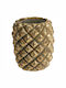 POT CERAMIC ANANAS 28CM GOLD