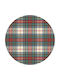 Caspari Round Fabric Placemat Multicolour 37cm
