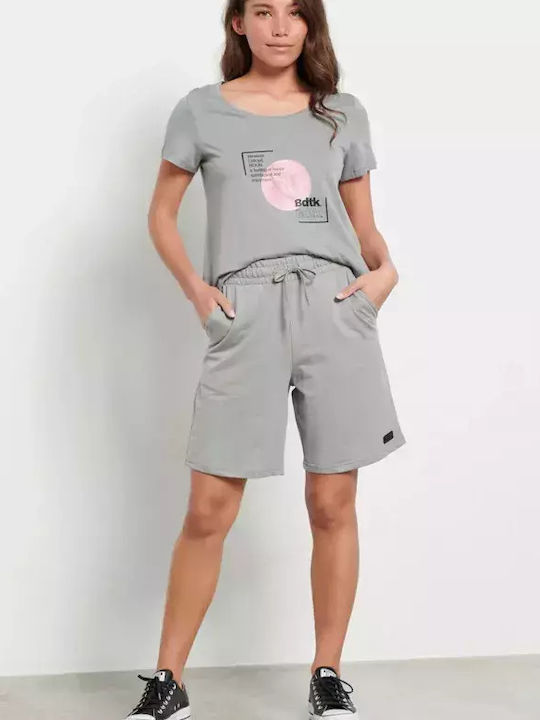 BodyTalk Women's Activewear Gray Bermuda