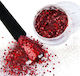Glitter for Nails Effect Vamp No.06 in Red Color 1pcs