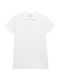 4F Women's Athletic Polo Shirt Short Sleeve White