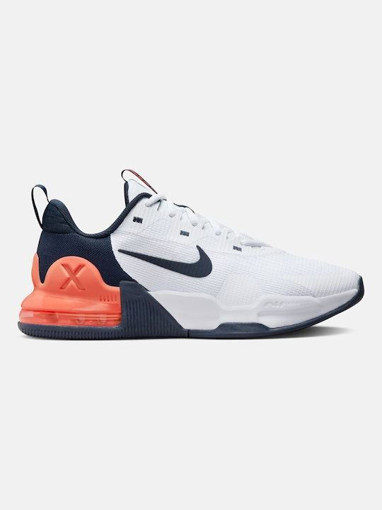 Nike Air Max Alpha Trainer 5 Ανδρικά Αθλητικά Παπούτσια για Προπόνηση & Γυμναστήριο White / Bright Crimson / Obsidian