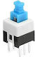 Pushbutton 7x7mm 6p DPDT Self-locking Διακόπτης