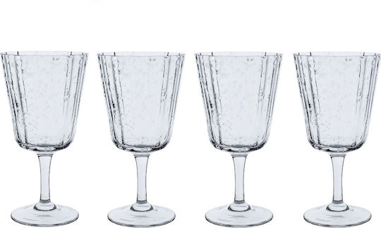Laura Ashley Set of Glasses for White Wine made of Glass Stemmed 270ml 4pcs