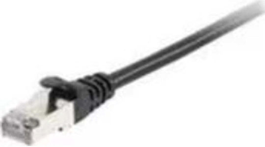 Equip S/FTP Cat.6a (Gigabit) Καλώδιο Δικτύου Ethernet 0.25m Μαύρο