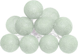 A-S Led Celadon Γιρλάντα Φωτισμού LED 1.65m με 10 Μπάλες A-S Led Celadon Γιρλάντα Φωτισμού LED 1.65m με 10 Μπάλες