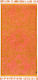 Slowtide Rosie Beach Towel Cotton Orange with Fringes 152x76cm.