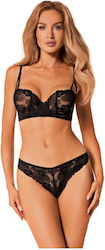 Obsessive Serena Love Sexy Lingerie Set Black 2 Pieces