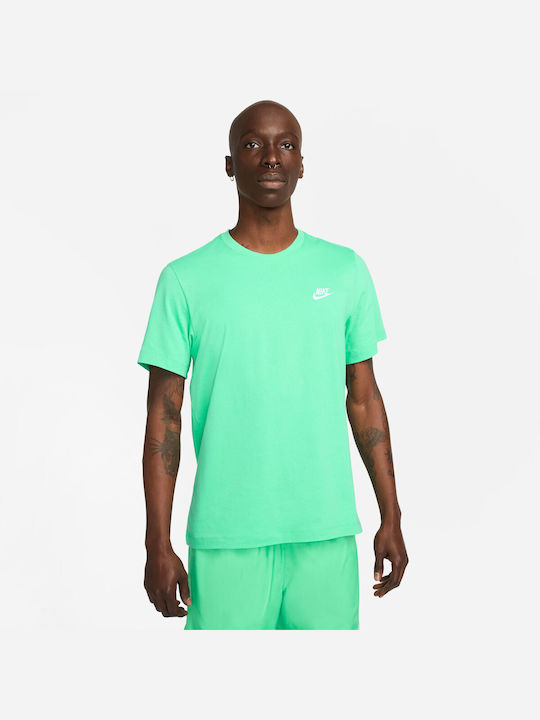 Nike Αθλητικό Ανδρικό T-shirt Πράσινο Μονόχρωμο