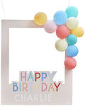 Colorful Photo Booth Frame "Happy Birthday", 1 pc.