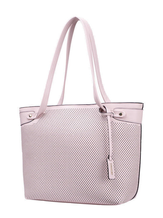 Puccini Women's Shopper Shoulder Bag Pink Gold