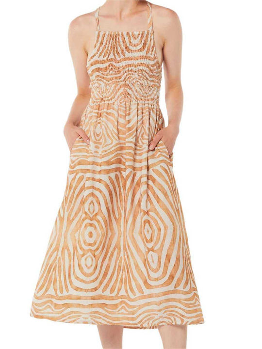 Dress Audrey Midi Dress WWD23S006 nz natural zebra