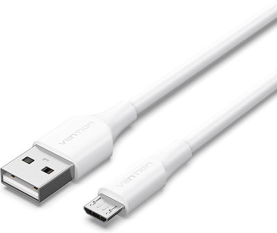 Vention Regulär USB 2.0 auf Micro-USB-Kabel Weiß 3m (CTIWI) 1Stück