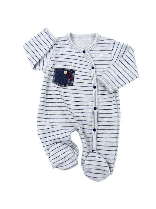 Baby romper Cocopoco made of 100 cotton 913 color grey