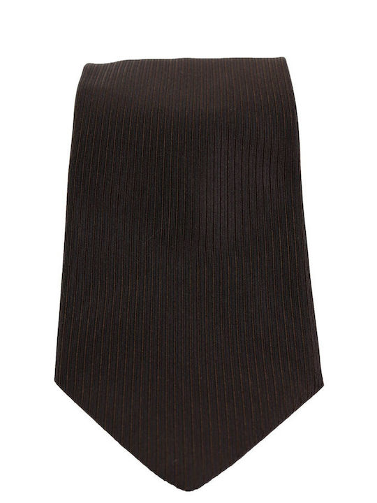 ARMANI COLLEZIONI TIE 9,5CM STRIPED BROWN