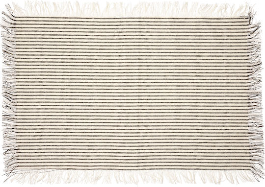 Delice Σουπλά Υφασμάτινο Λευκό 45x30cm