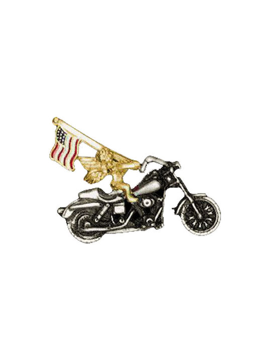 3D ANGEL W/US FLAG MC PIN