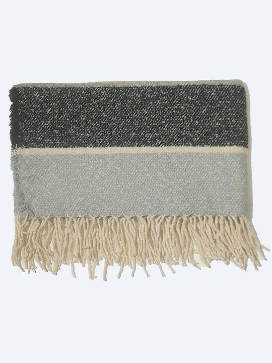 Women's Pashmina - Scarf with Fringes (Grey)