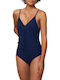 Summer Glow OP Swimsuit With Light Padding Navy Blue