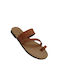 Leather sandal "HELLENIC MANUFACTURED ", handmade Color natural