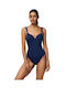 Glow OWP Solid Badeanzug mit Offenem Rücken True Navy