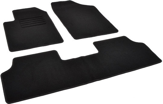 Rigum Set of Front and Rear Mats 3pcs for Peugeot Partner Citroen Berlingo Black