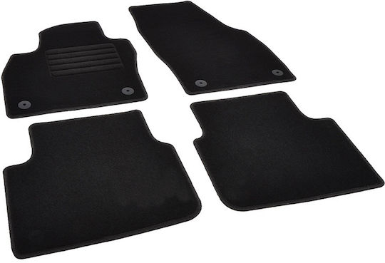 Rigum Set of Front and Rear Mats 4pcs for Skoda Kamiq Black