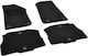 Rigum Set of Front and Rear Mats 4pcs for Jeep Wrangler 2021+ Black