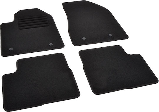 Rigum Set of Front and Rear Mats 4pcs for Alfa Romeo Giulietta 2008 2016 Black