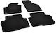 Rigum Set of Front and Rear Mats 4pcs for Volkswagen Sharan 2011+ Black