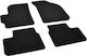 Rigum Satz Vorder- und Hintermatten 4Stück aus Teppichboden für Chevrolet Funke 2005 2010 Schwarz