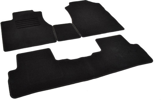 Rigum Set of Front and Rear Mats 4pcs for Honda CR-V 2007 2012 Black