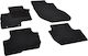 Rigum Set of Front and Rear Mats 4pcs for Mitsubishi Outlander 2013+ Black