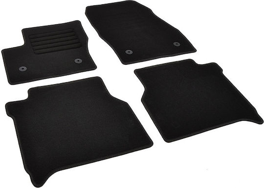 Rigum Set of Front and Rear Mats 4pcs for Ford Tourneo Connect / Transit Connect 2013+ Black
