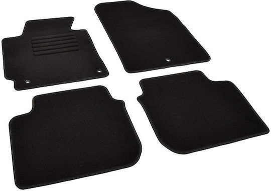 Rigum Set of Front and Rear Mats 4pcs for Hyundai Elantra 2011 2015 Black