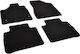 Rigum Set of Front and Rear Mats 4pcs for Nissan Murano 2002 2008 Black